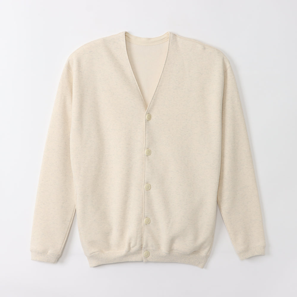 Fleece-lined sweatshirt oversized cardigan unisex