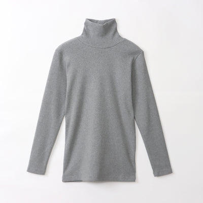 Heavy teleco ribbed turtleneck pullover cut and sew