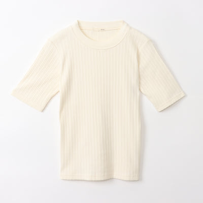 Eyelet terry short sleeve pullover