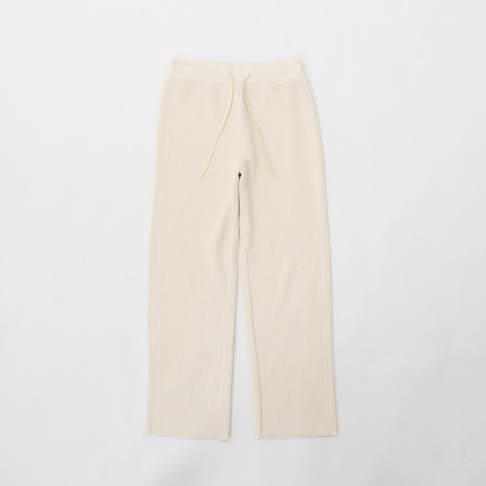 Raghetto Rib Easy Straight Pants Knit Up