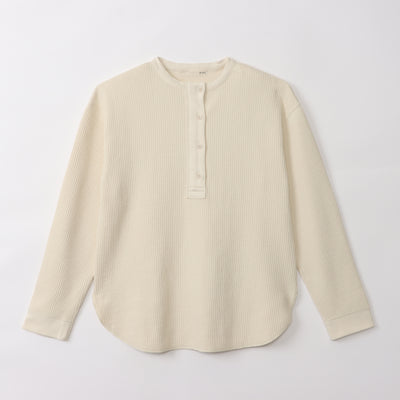 Raghetto Rib Henley Neck Pullover Cut and Sew Knit Up