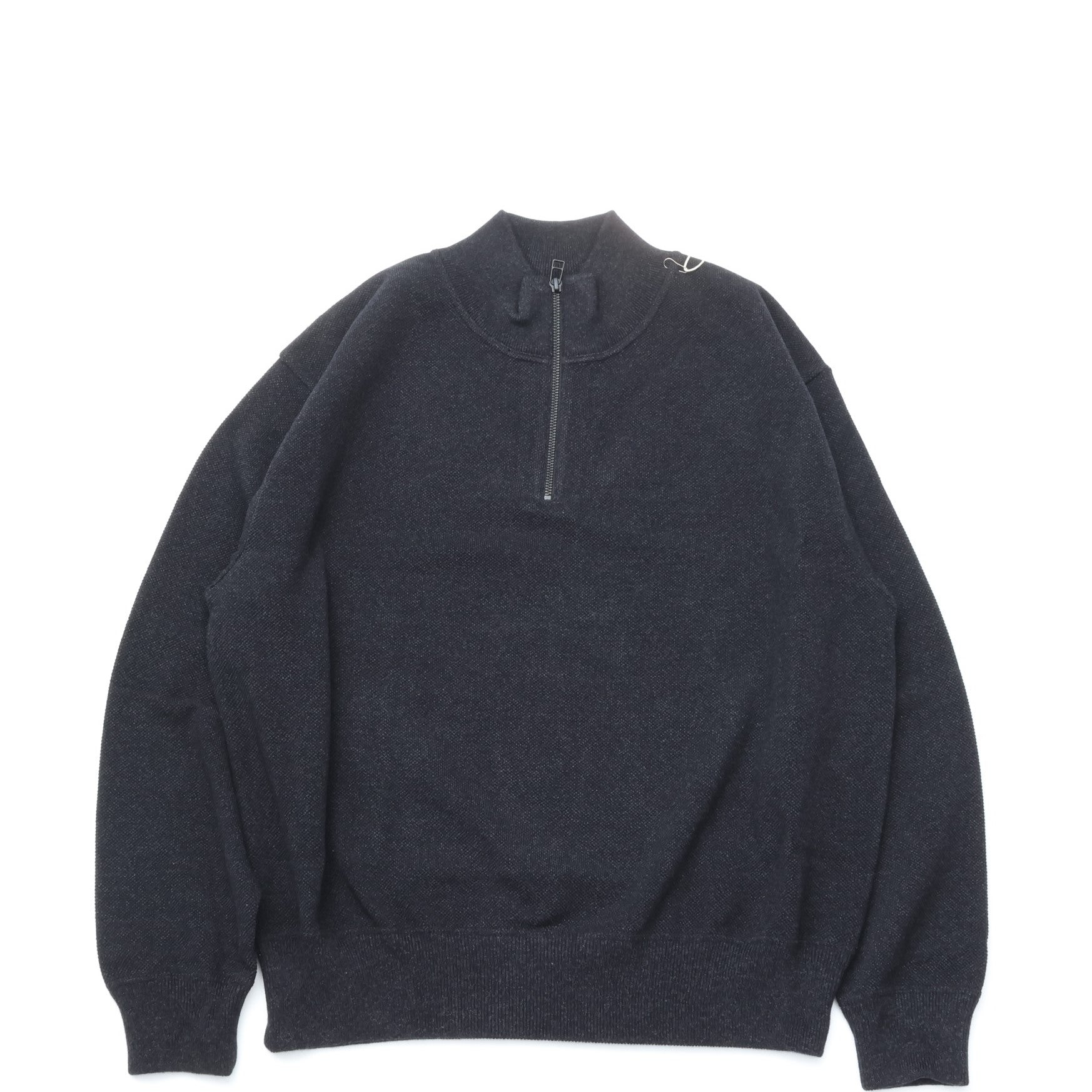 crepuscule / Light Moss Stitch Half Zip P/O BLACK – CASDAY 