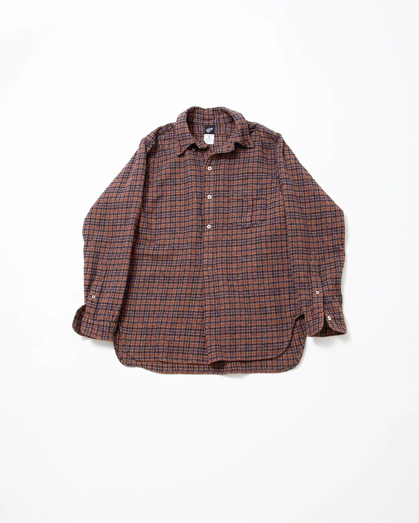 THE CORONA UTILITY CS005 - W.C.W SHIRT PULLOVER / Brown × BLUE
