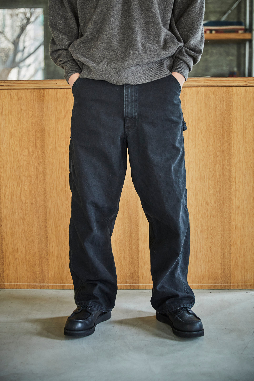 orSlow DAD'S FIT PAINTER PANTS ブラック サイズ2 orslow DAD'S FIT OXFORD PAINTER PANTS BLACK – CASDAY / キャスデイ