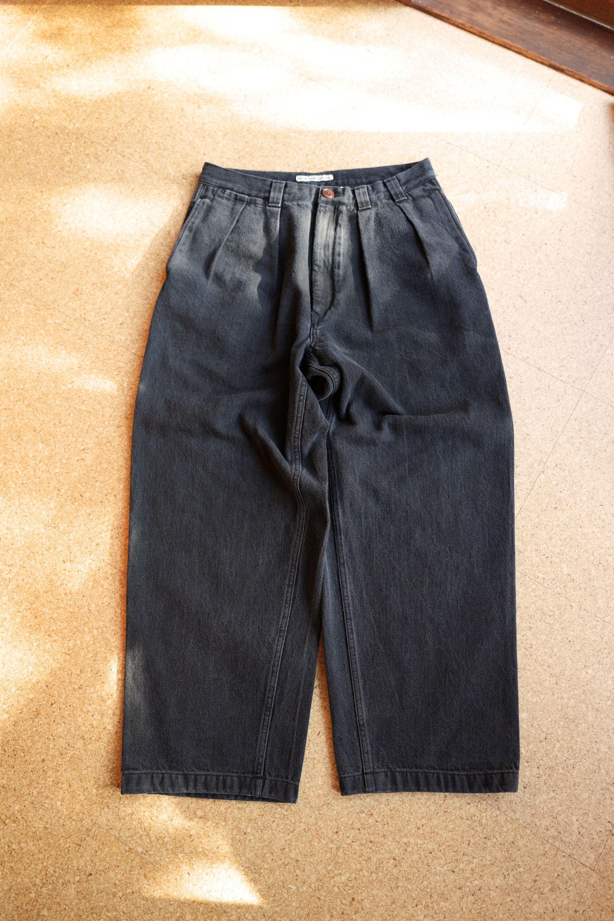 NOROLL THICKWALK PANTS BLACK DENIM – CASDAY / キャスデイ