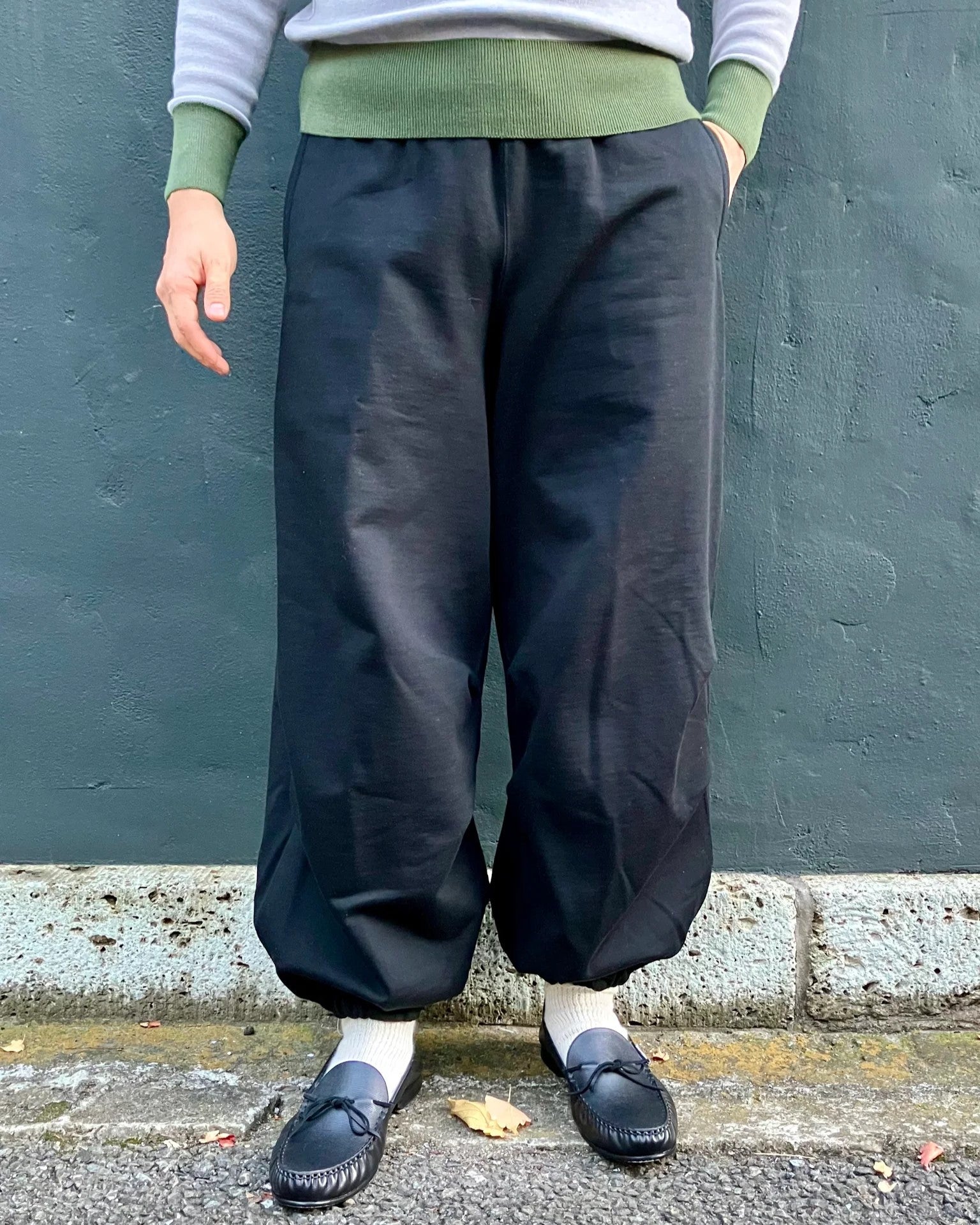 HAVERSACK / ハイゲージ裏毛 トラックパンツ 05 BLACK – CASDAY