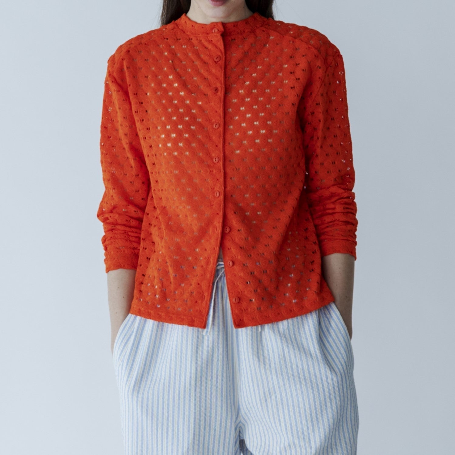 MEYAME / FRONT & BACK LACE PULLOVER ORANGE – CASDAY / キャスデイ