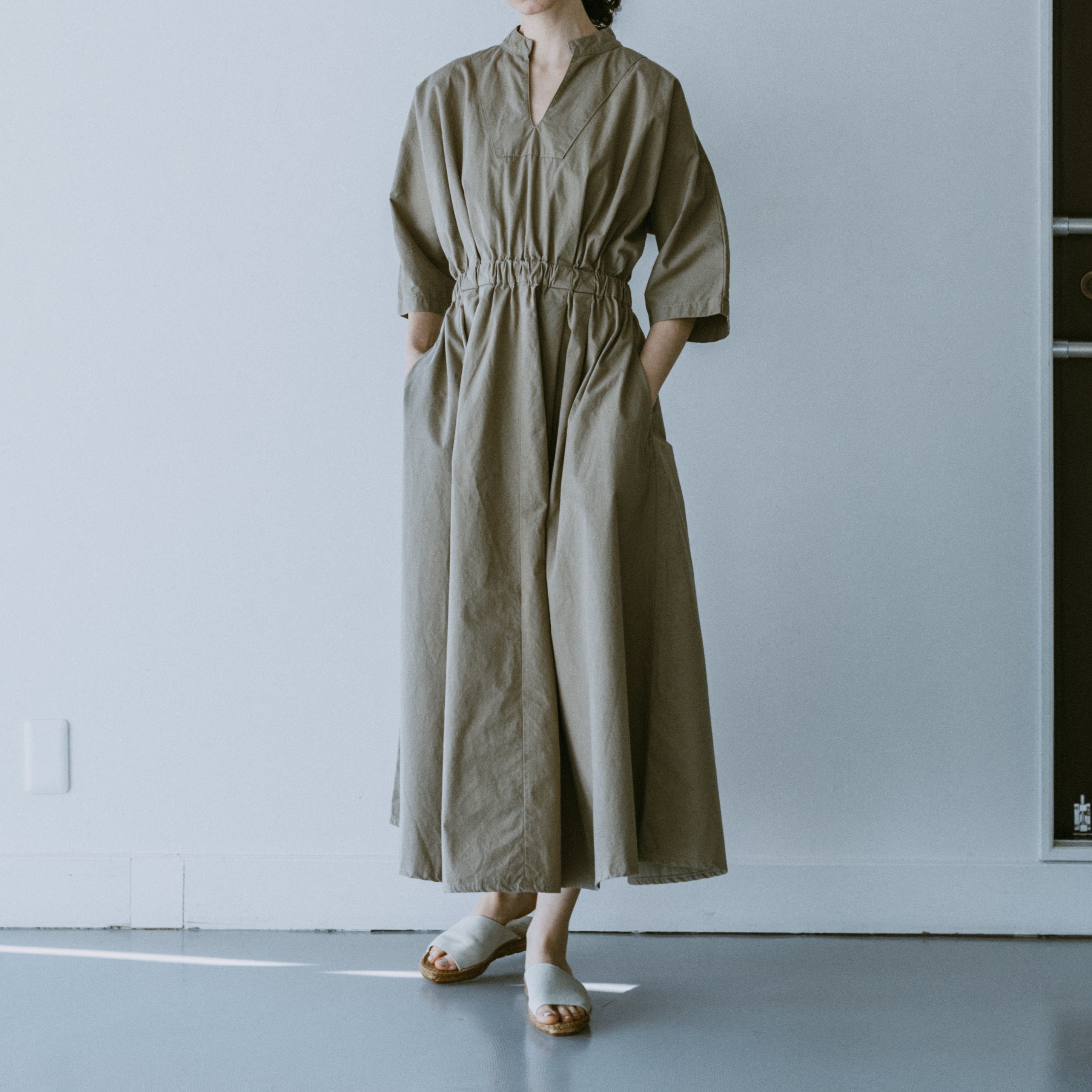 MEYAME / COTTON DRESS BEIGE – CASDAY / キャスデイ
