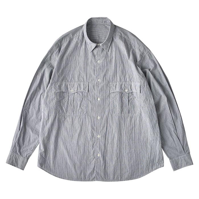 PORTER CLASSIC / ROLL UP STRIPE SHIRT BLACK – CASDAY / キャスデイ