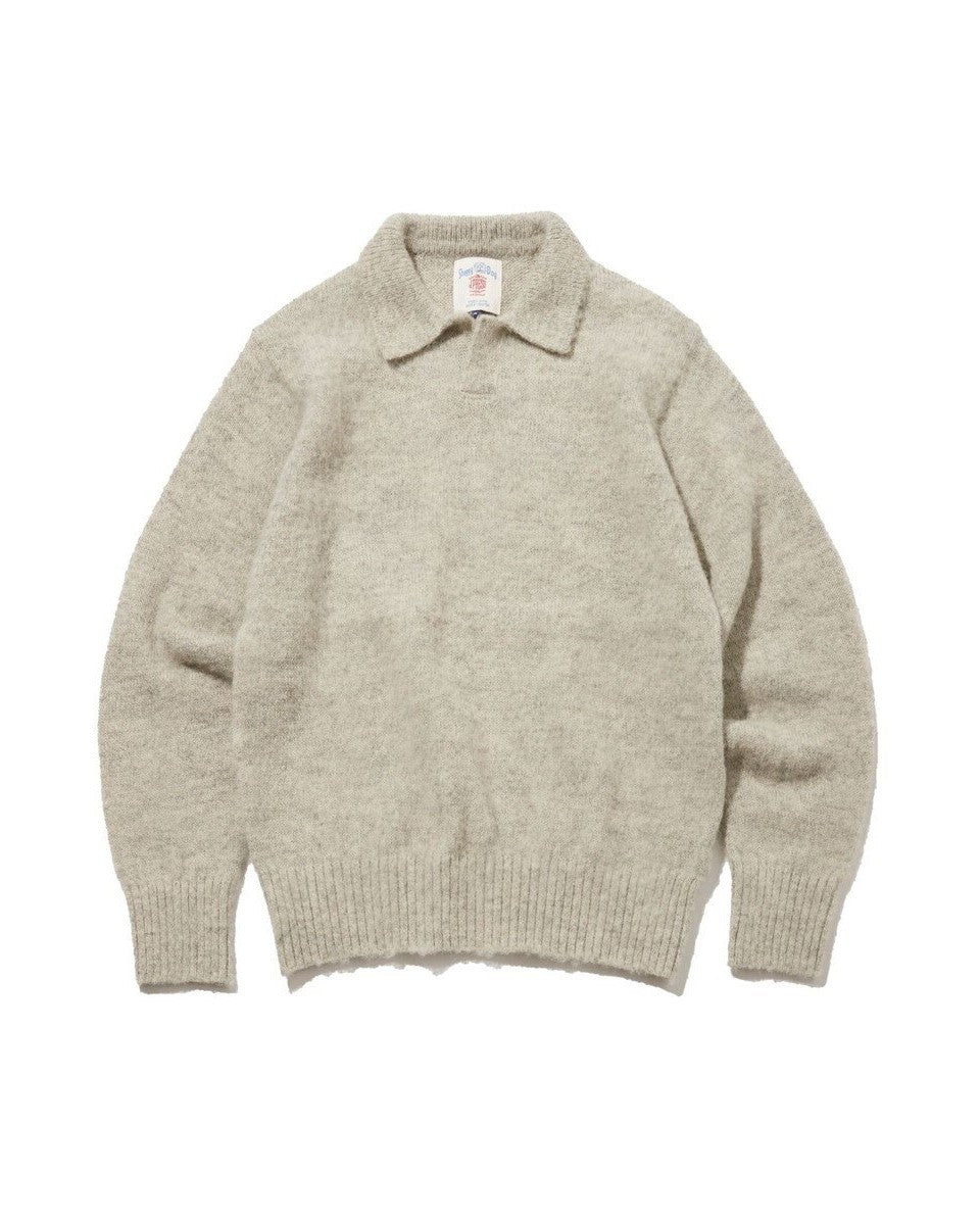 J.PRESS ORIGINALS Shaggy Dog Sweater Skipper Polo Japan Made