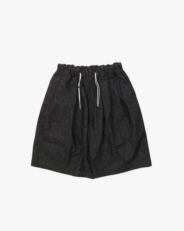 Sillage / circular short pants black denim one wash – CASDAY