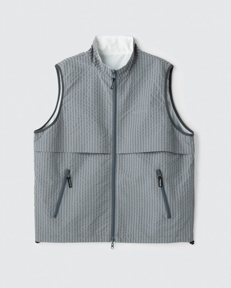 WILD THINGS / ゲッコーリバーシブルベスト GECKO REVERSIBLE VEST GREY