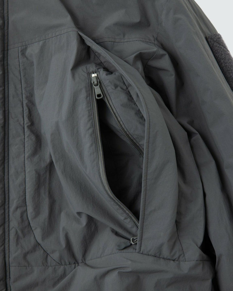 WILD THINGS / GRID FLEECE PULLOVER JACKET