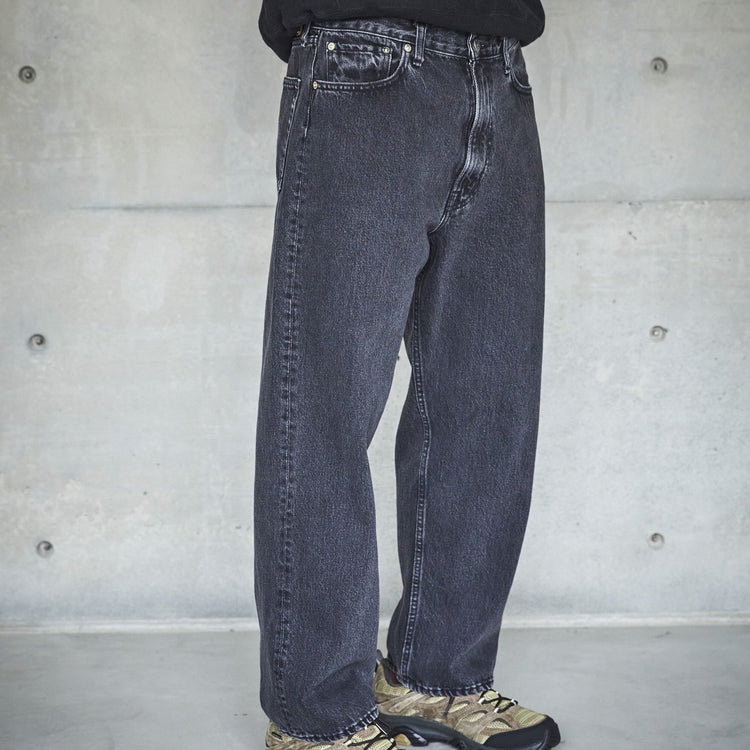 orslow / 101 DAD'S FIT DENIM PANTS(UNISEX) BLACK DENIM STONE