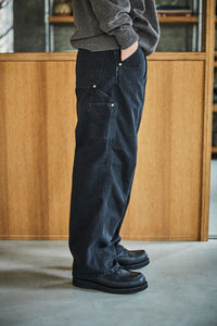 orslow DAD'S FIT OXFORD PAINTER PANTS BLACK