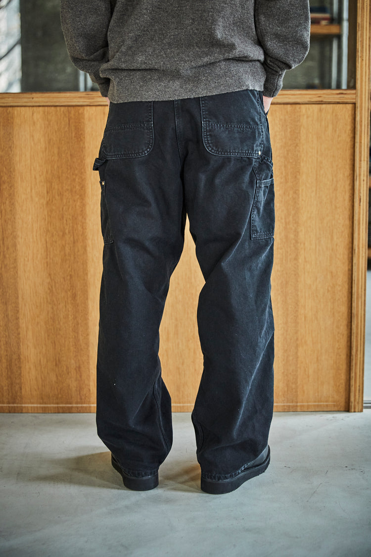 orslow DAD'S FIT OXFORD PAINTER PANTS BLACK