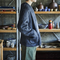 orslow / MOHAIR CARDIGAN CHARCOAL GRAY