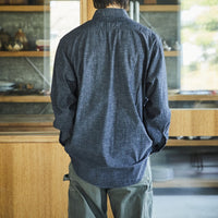 Orslow / Black Chambray Work Shirt 01-8064-61