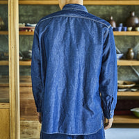 orslow / SUPIMA 100/2 LINEN DUNGAREE WORK SHIRT