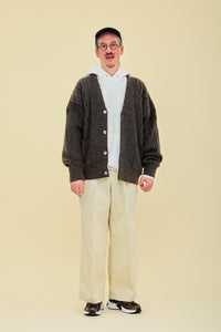 YASHIKI  Sekkei mohair Cardigan（雪景） BLACK