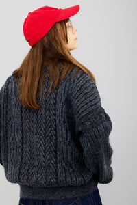 YASHIKI  Sekkei mohair Knit（雪景） BLACK YSK-25AW-KN11