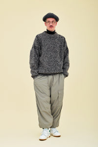 YASHIKI  Shusetsu boucle Knit（終雪） BLACK YSK-25AW-KN12