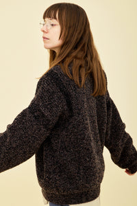 YASHIKI  Shusetsu boucle Knit（終雪） BROWN YSK-25AW-KN12