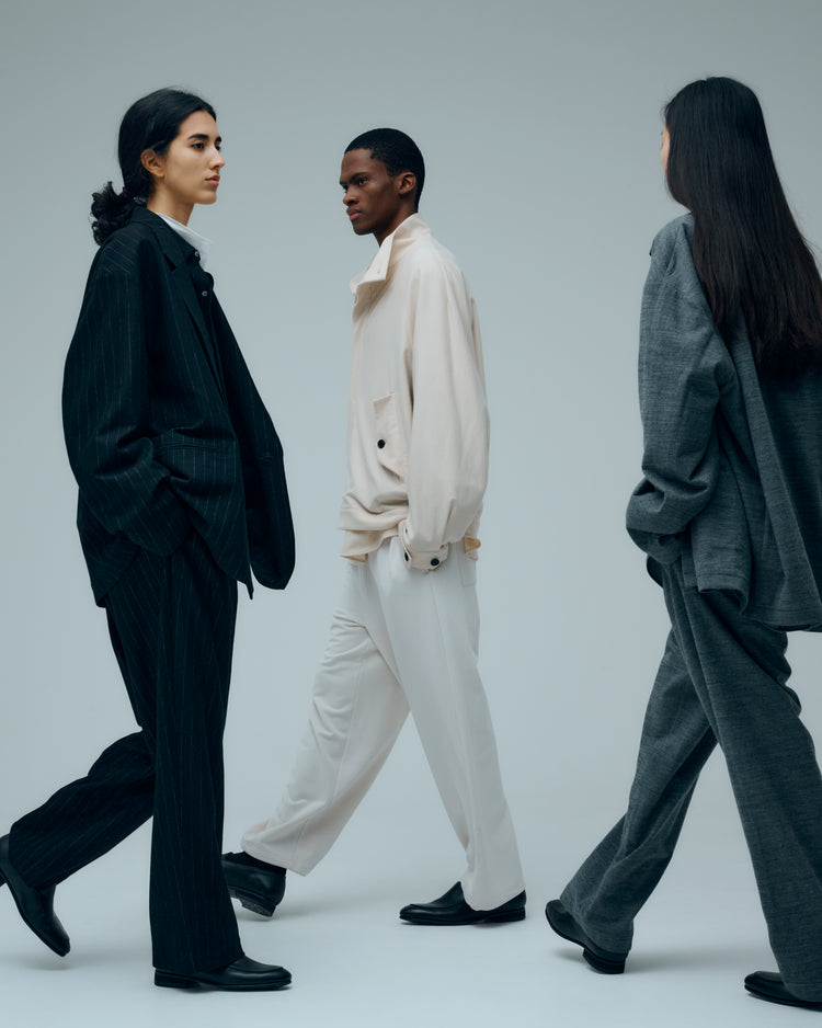 KANEMASA PHIL  36G Wool Stripe Trouser