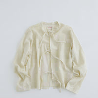 MEYAME / LIGHT COTTON STRIPE BLOUSE YELLOW