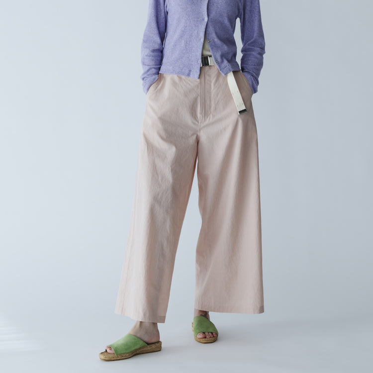 MEYAME / SIDE LINE WIDE PANTS (CHINO) PINK