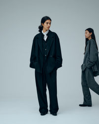 KANEMASA PHIL  36G Wool Stripe Double Jacket