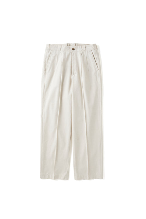 OLD JOE BRAND   FRONT TUCK ARMY TROUSER NATURAL