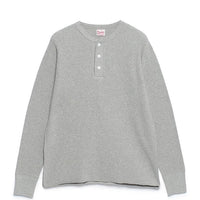 Healthknit / Thermal King Waffle Henley Neck Long Sleeve