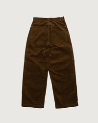 Ordinary fits  CORDUROY BELL PANTS BROWN