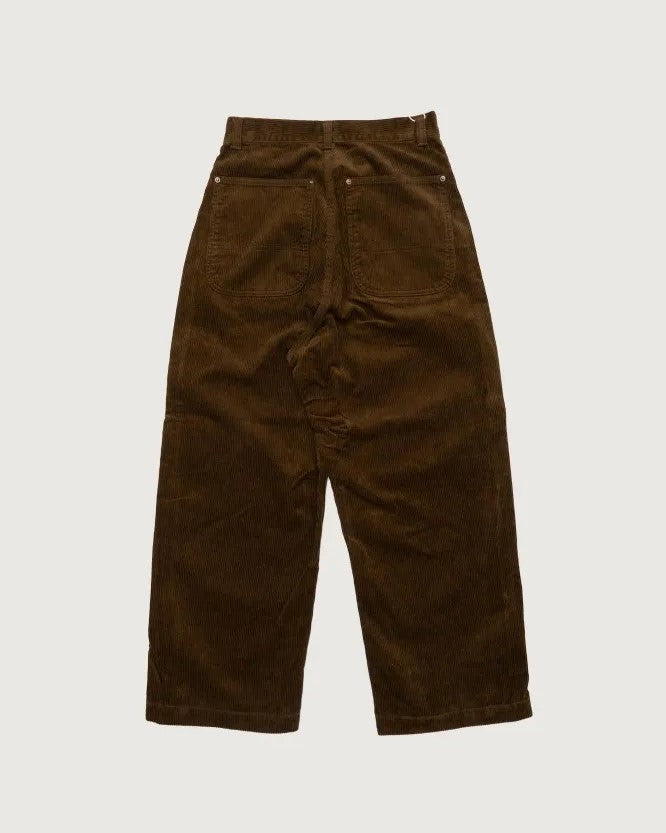 Ordinary fits  CORDUROY BELL PANTS BROWN