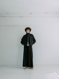 MEYAME  FLEECE SNAP SHORT JACKET BLACK