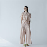 MEYAME / SIDE LINE WIDE PANTS (CHINO) PINK