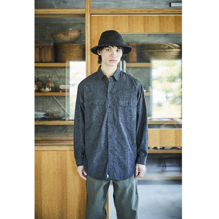 orslow / Black Chambray Work Shirt 01-8064-61