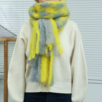 MANTAS EZCARAY / PATA DE GALLO Mohair stole