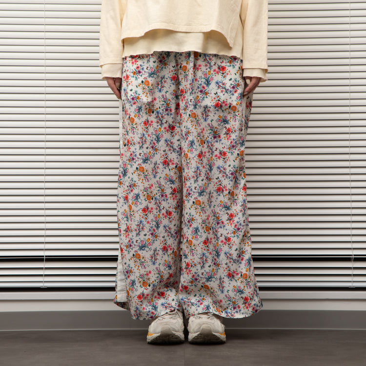 MEYAME / SIDE LINE WIDE PANTS  (FLOWER)