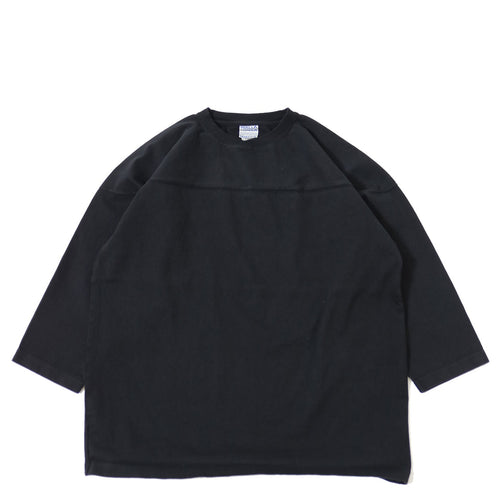 WALLA WALLA SPORT/　9oz 3/4 FOOTBALL TEE BLACK