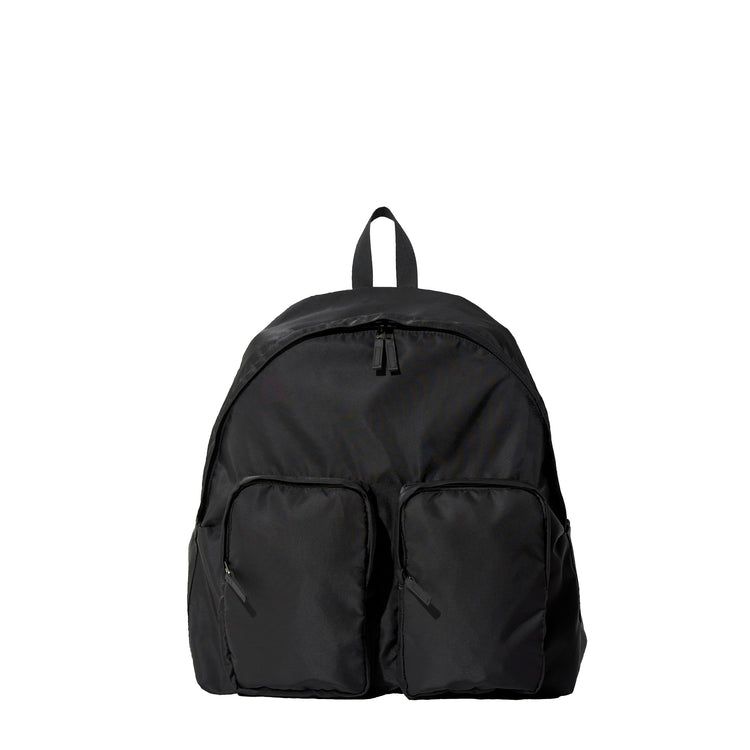 PACKING/ DOUBLE POCKET BACK PACK BLACK PA-029