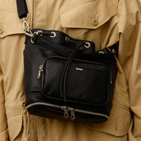 FADEN/ Leather High Spec Kinchaku Bag “008_Lou_Parallel”