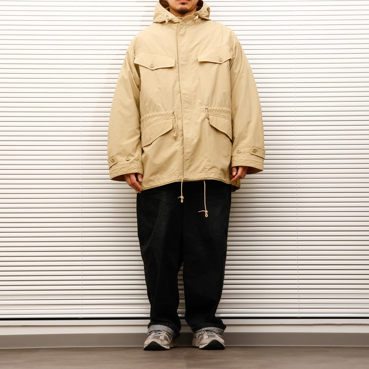 ARMY TWILL / Nylon OX Hooded Coat 