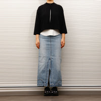 MEYAME / DENIME UPSIDE-DOWN SKIRT