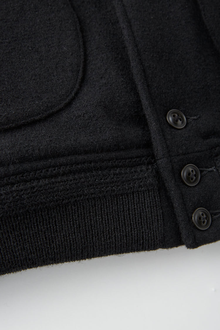 OLD JOE BRAND   BUTTON-FRONT CAMPBELL JACKET ONYX*ONYX