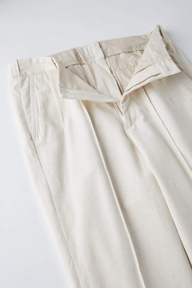 OLD JOE BRAND   FRONT TUCK ARMY TROUSER NATURAL