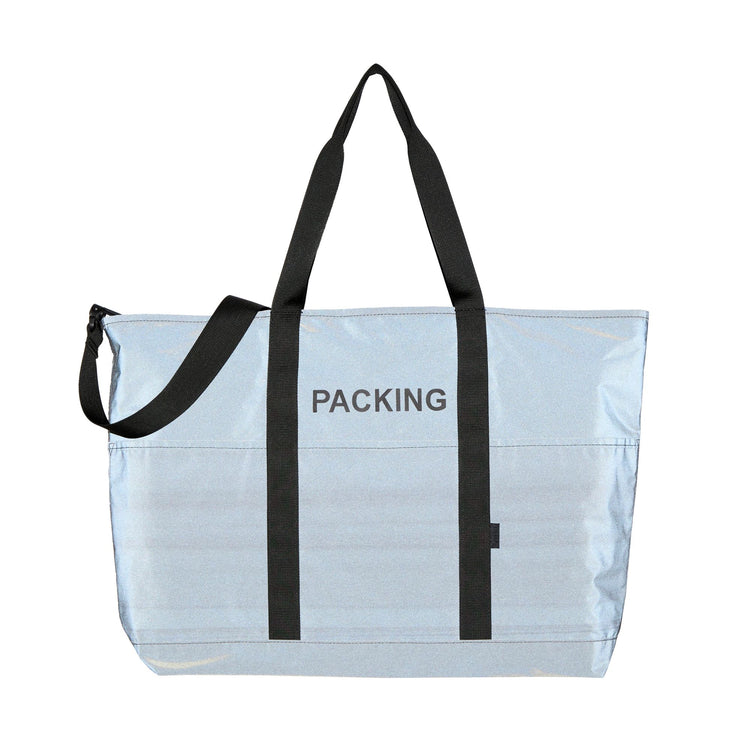 PACKING  BLACK REFLECTIVE TOTE PA-059