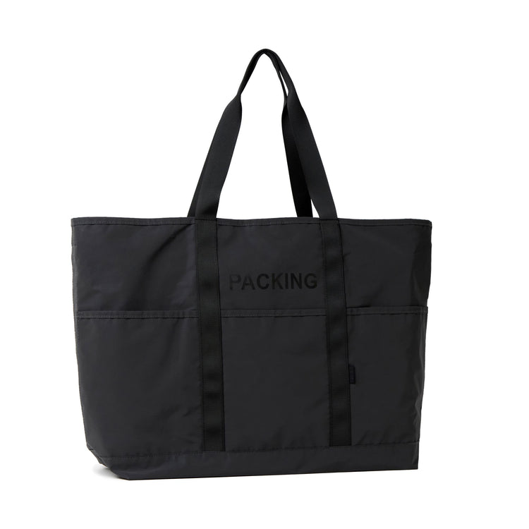 PACKING  BLACK REFLECTIVE TOTE PA-059