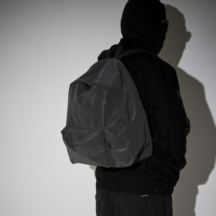 PACKING  BLACK REFLECTIVE BACKPACK PA-057